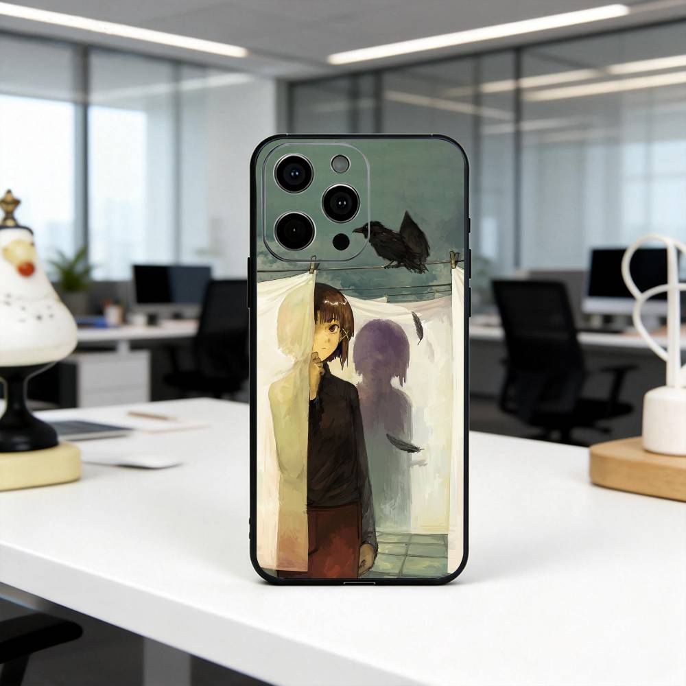

S-Serial L-Lain E-Experiments-SEL Phone Case Silicone Soft For IPhone 17 16 15 14 13 12 11 X XR Plus Pro Max Plus iPhone14