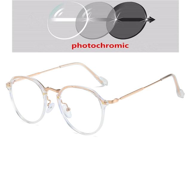 Women Men Polygon Optical Glasses With Prescription Fashion Uv400 Anti Blue Rays Shortsighted Eyewear Diopter 0 -0 .5 -1 .0 To -6