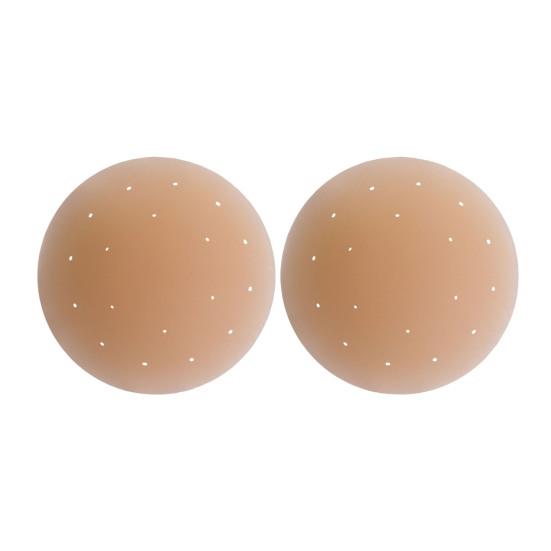 1 Pair Silicone Nipple Covers, Women's Reusable Adhesive Nipple Pasties, Round Breast Petals, Invisible Ultra Thin Sticky Bra