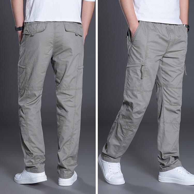 Versatile Men's Casual Cargo Pants, Multi-pocket Straight-leg Pants, Durable Pants for Outdoor Activities & Daily Styling