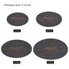 Pflanzenuntersetzer 4 6 8 10 Zoll Wendbar Saugfähig Wasserdicht Rund Filzunterlage Matte Schwarz + Grau 16in1 Set