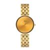 MISSFOX Middle East Fashion Simple Gold Black Disc Exquisite Waterproof Women's Quartz Watch Watch