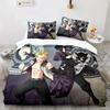 3D Print Fairy Tail Anime Natsu Bedding Set Duvet Cover Bed Set Quilt Cover Pillowcase Comforter king Queen Size Boys Adult