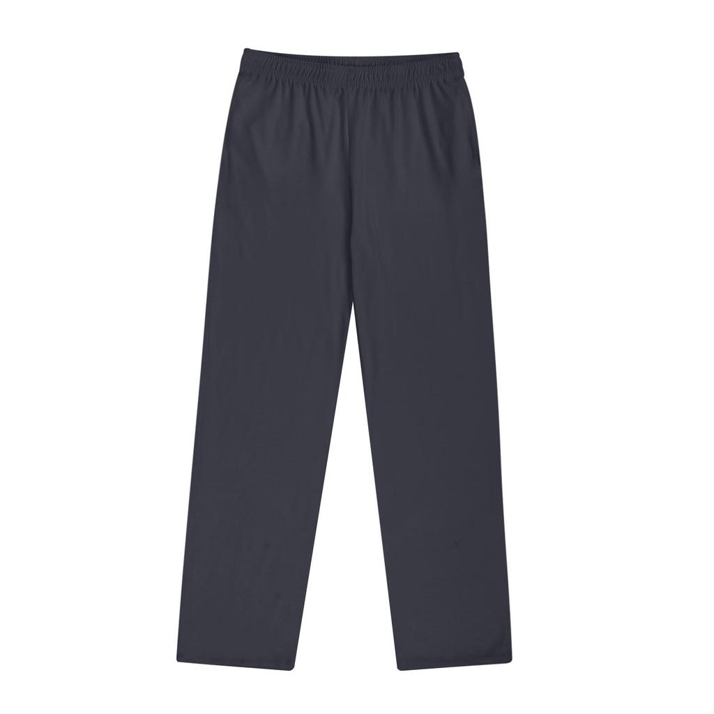 Men's Cotton Knitted Pants Solid Color Sweatpants With Pockets