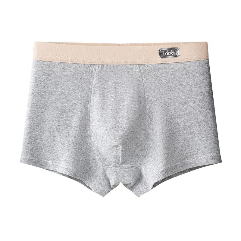 Men's Spring and Autumn High-grade Pure Cotton 10a Antibacterial Flat Angle Underwear
