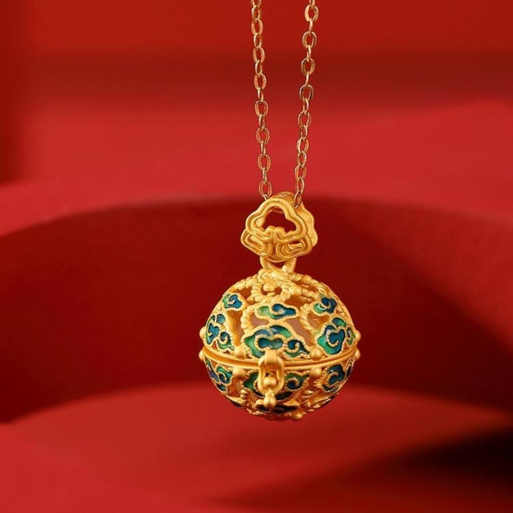 Hollow out DIY Trinkets Accessories Luxury Jewelry DIY Making Charms Enamel Box Necklace  Girls