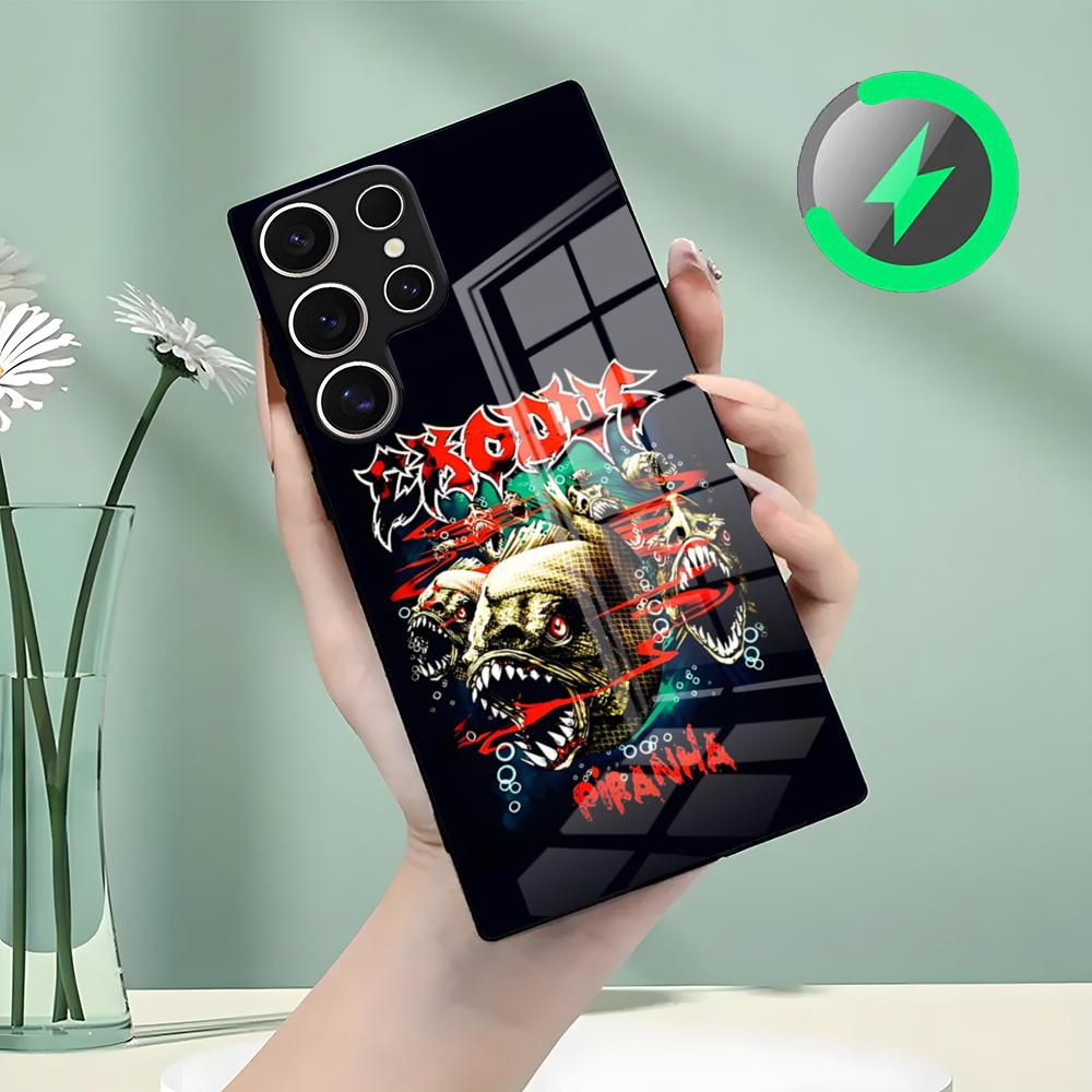 Rock Band-E-Exoduss Phone Case For Samsung S26 S25 S24 S23 S22 S21 S20 Edge Ultra Plus FE For Magsafe Glass Case