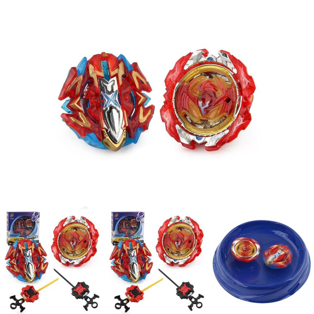 Xd168-7j Battle Top Set With Two Burst Spinners B117 And B120 For Competitive Fun