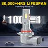 2PCS 35000LM H7 H1 9005 HB3 CANBUS Headlight Bulbs 9006 HB4 H4 Led Lights 6000K White Automobile Fog Light 160W Head Lamp Bulbs