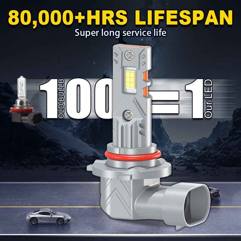 2PCS 35000LM H7 H1 9005 HB3 CANBUS Headlight Bulbs 9006 HB4 H4 Led Lights 6000K White Automobile Fog Light 160W Head Lamp Bulbs