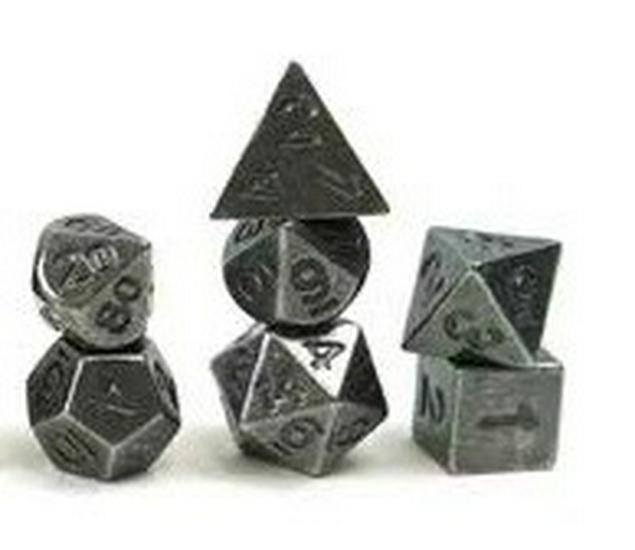 6MM Metal Mini Dice Set for Dungeons & Dragons – 7-Piece Polyhedral Board Game Set