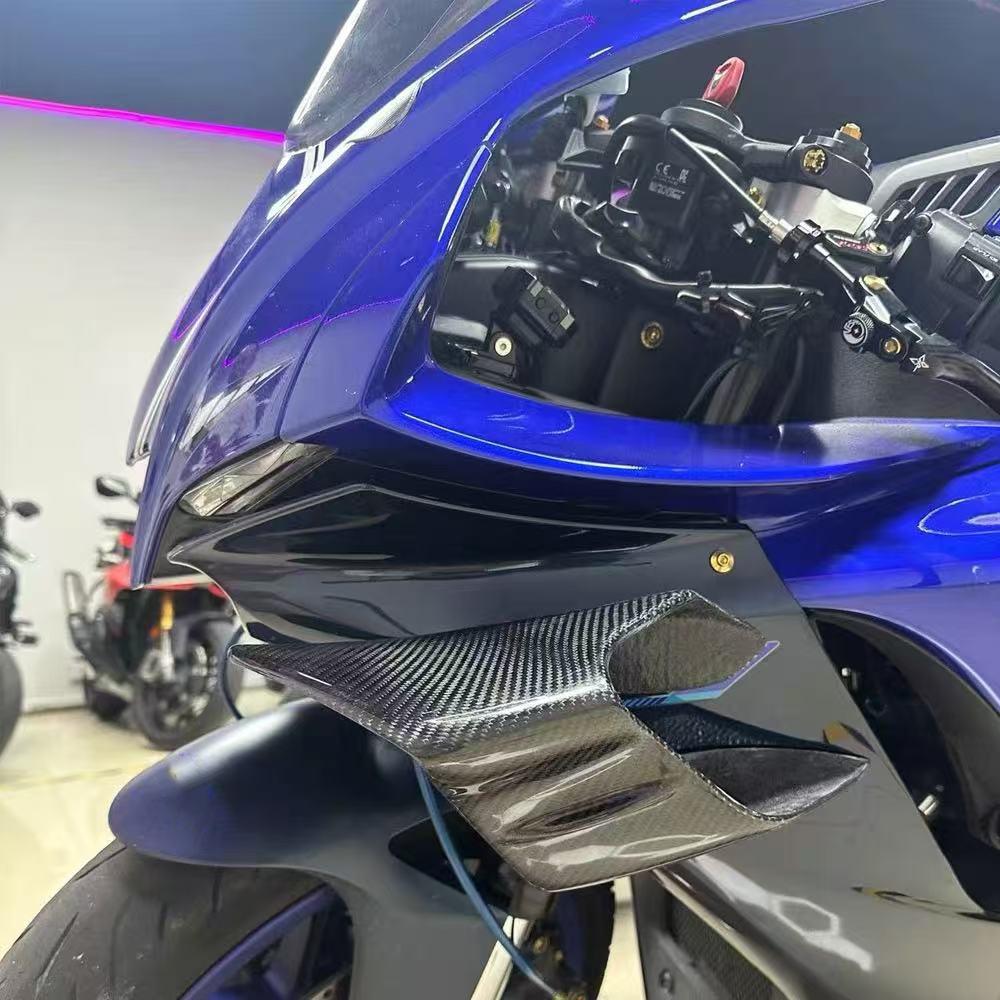 Motorcycle fixed wing cover, For Yamaha YZF-R1 2015-2024 YZF R6 2017-2023 aerodynamic frame, new wing air guide spoiler aileron