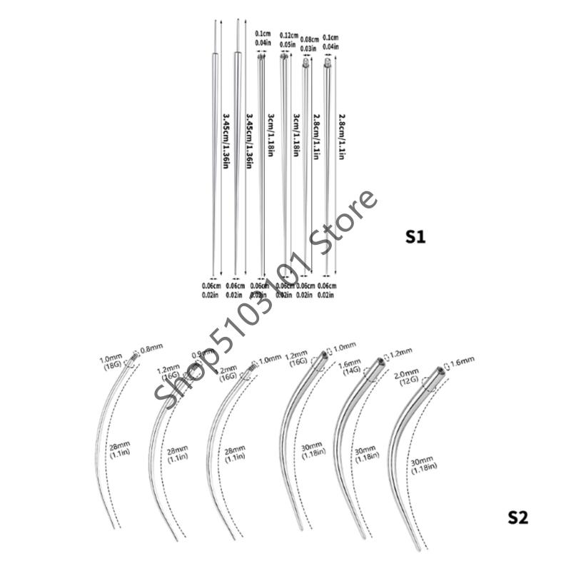 Taper Insertion Pin Tool Internal Thread Piercing For Tragus Lip Nose Piercing Stretching Tool Jeweler's Pick Up Tool