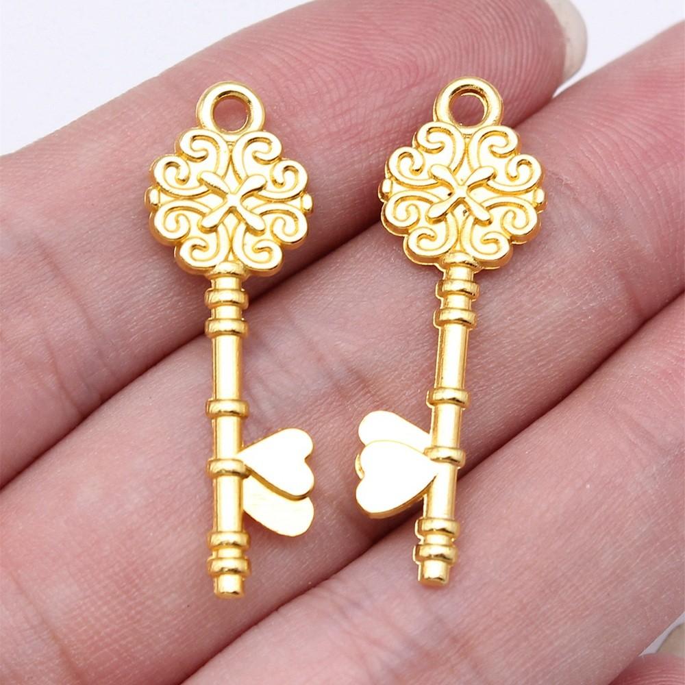 Key And Lock Charms Pendant Child Jewellery Massive Funny Art Supplies