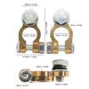 2pcs Car Battery Terminal Clamp Connector Post 300A Large Current M10 Single Screw for Automobiles Trucks