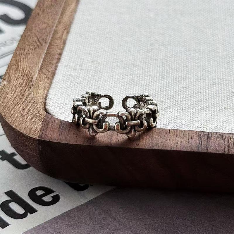Stapelring Mode Cool Persönlichkeit Kreuzring Multi-Element Mix & Match Retro Retro Neutraler Stil Zeigefingerring