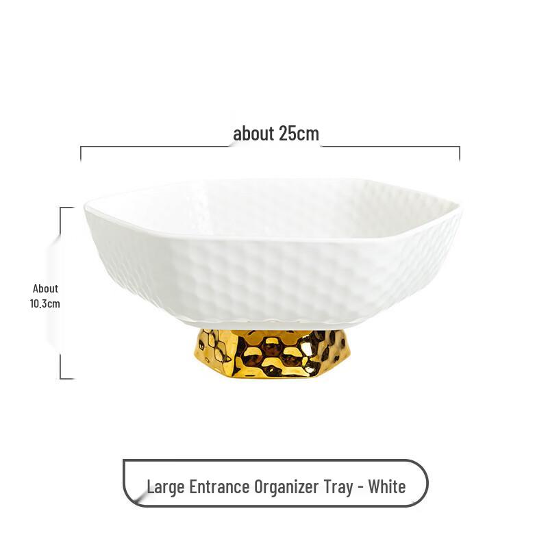 ZISIZ Kreative Keramik Obstschale mit hohem Fuß