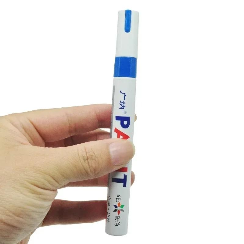Rotulador De Goma Para Rueda De Coche, Marcador De Pintura Permanente De Metal, Con Retoque De Grafiti, Resistente Al Agua, 1 Pi