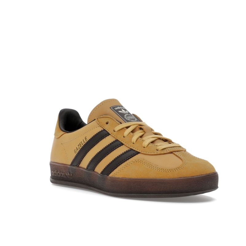 Adidas Gazelle Indoor Oat Dark Brown Unisex Sneakers Tan IH4771
