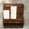 Wooden Wall Key Cabinet with Hooks