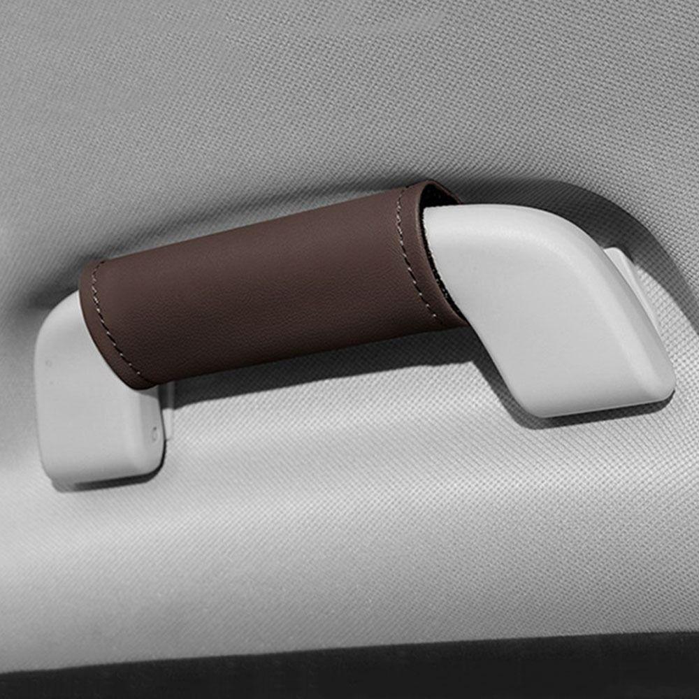 2Pcs PU Leather Car Handle Cover Soft Door Handle Protector Simple Pull Handle Gloves for All Cars