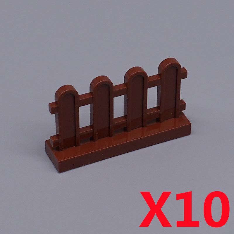 MOC DIY Accessori Parti Piastra Scena Città Blocchi da Costruzione Tronco d'Albero Recinzione Ringhiera Lampione Stradale Semaforo Base Giocattolo A037