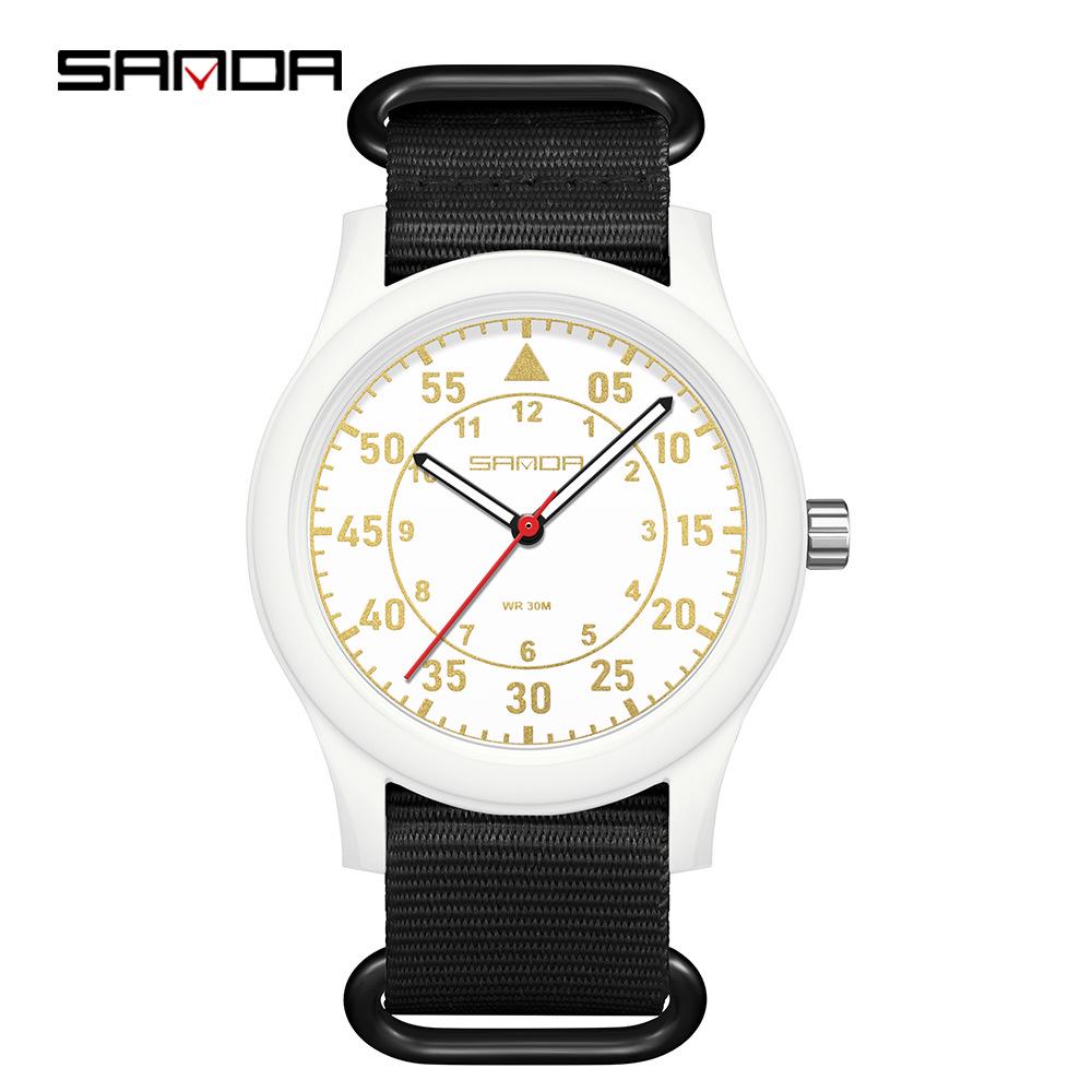 Sanda Luminous Waterproof Quartz Nurse Watch - Versatile and Stylish Sports Wristwatch