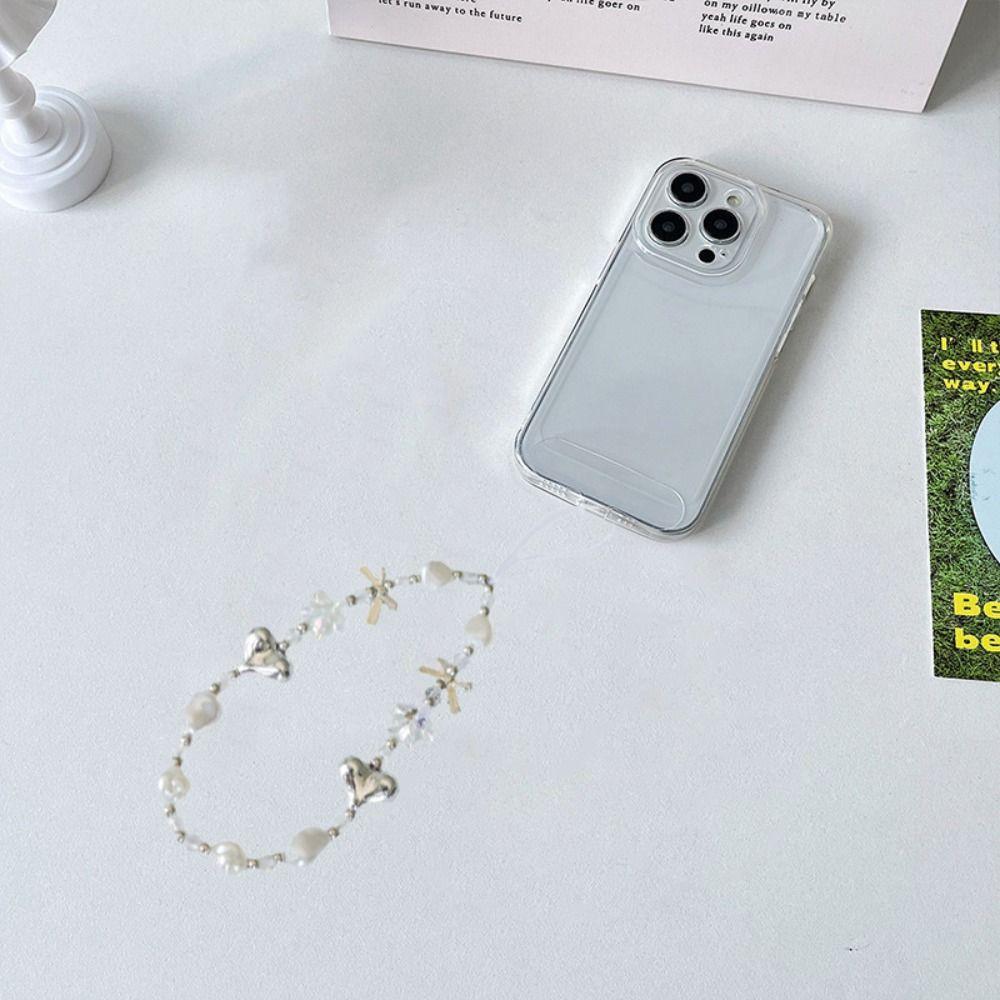 Anti-lost Bow Phone Case Pendant Beaded Y2K Mobile Phone Charms  Christmas Gifts