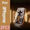 3pcs Tempered Glass Screen Protector for iPhone 17 16 15 14 13 XS XR Pro Max Easy Install Anti-Scratch Protective Film