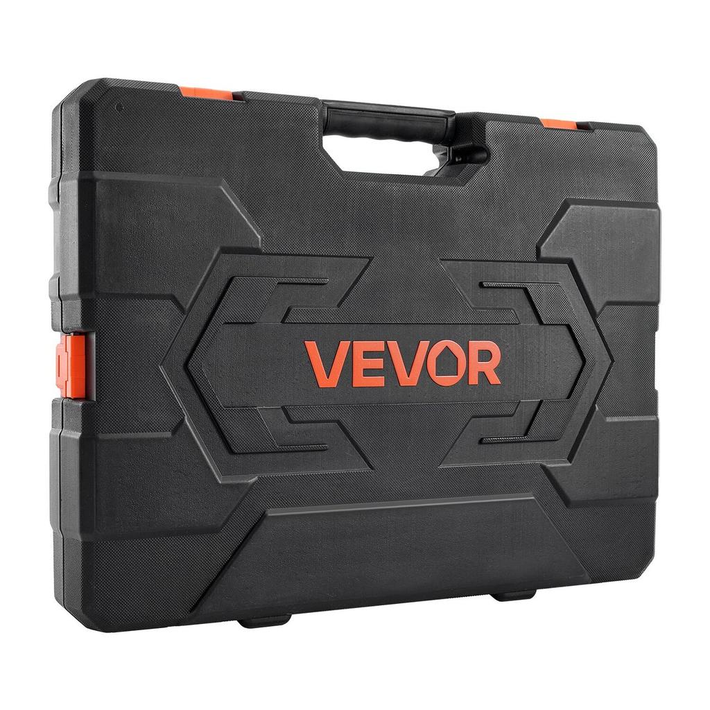 Socket Set, 225 Pieces, 9.5 & 6.4 & 12.7 mm Drive Socket and Ratchet Set, SAE and Metric, Deep and Shallow, Mechanic Tool Kit with Bits, Accessories,
