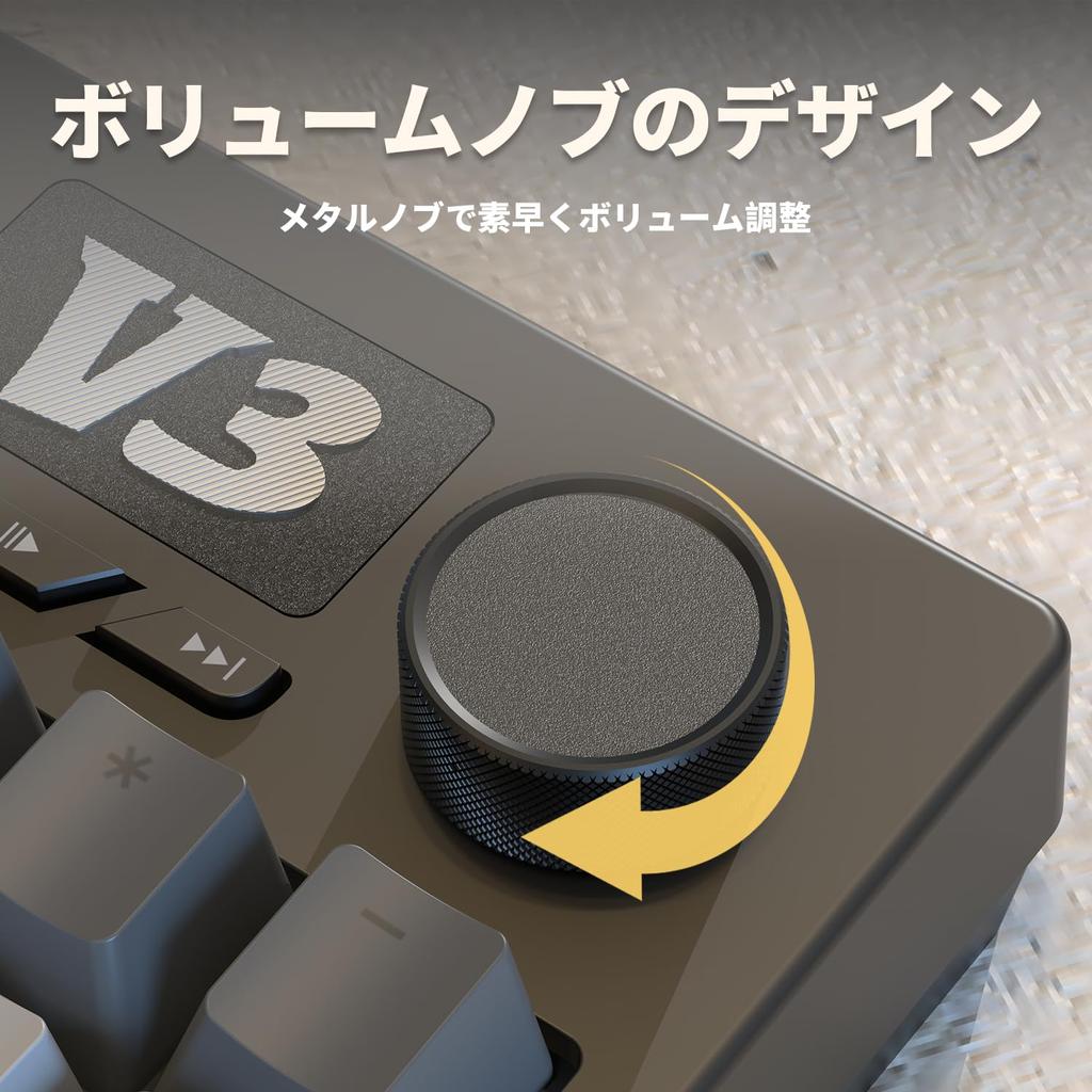 FIRSTBLOOD AJAZZ AK35i V3 Wired 104-Key Full-Size Mechanical Keyboard with Metal Knob Gasket, Hot-Swappable N-Key Rollover, Ice Blue Light (Sea Salt