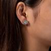 D Color 2.4cttw  Moissanite Diamond Vintage Stud Earrings For Women 18K Gold Plated 925 Sterling Silver Earrings