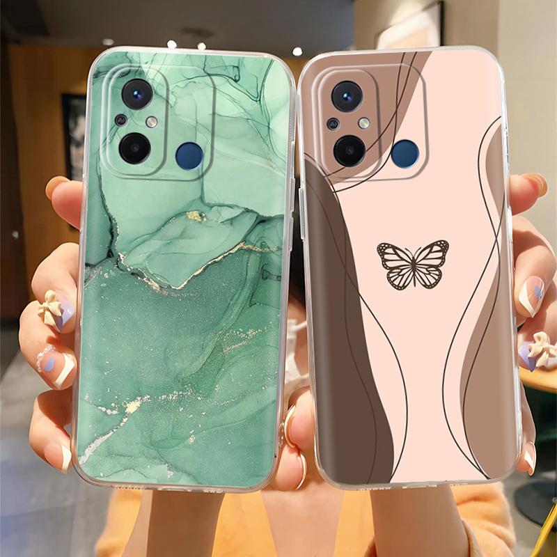 For Cover Xiaomi Redmi 12C Case Cute Cartoon Painted Shockproof Bumper Soft TPU Phone Case For Redmi 12C 13C 14C Coque Fundas