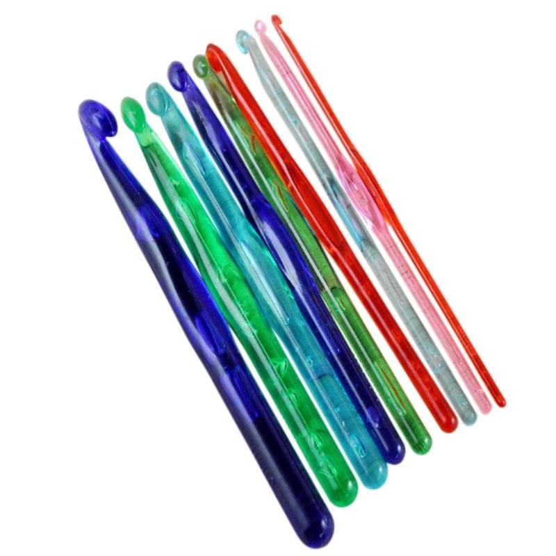 

9PCS Многоцветные акриловые крючки крючки крючки иглы