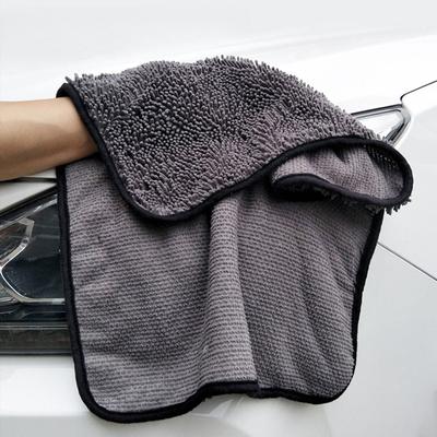 Toalha de lavagem de carro 700GSM 60X40CM Pano de secagem de alta absorção Chenille Toalha de lavagem ultramacia Pano de limpeza sem arranhões
