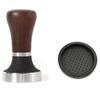 ABWR-Walnut Handle Coffee Tamper, Espresso Hand Tamper,304 Stainless Steel Espresso Coffee Tamper With Mat