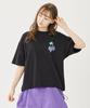 Milkfed Casual Melt Cherry Wide Shorts Tee in Black Women's