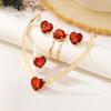 Fashion  Jewelry Set Necklace Bracelet Earrings Ring  For Women Ladies