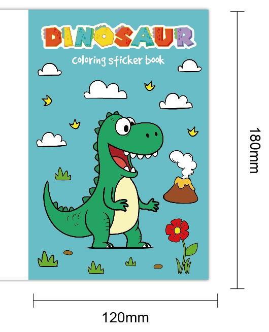 Coloring Book Children Sticker Books Fun Coloring Books 3-6 Years Early Education Preschool Activities DIY Themed Drawing Books