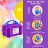 AAAF Balloon Pump Electric 600W Inflator Dual Nozzles For Party Decorations And Gifts Blower