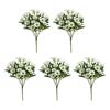 Faux Chrysanthemum Bundle UV Resistant Autumn Artificial Flowers Outdoor Realistic Faux Plants for Patio Porch Window Box Indoor Vase Decor