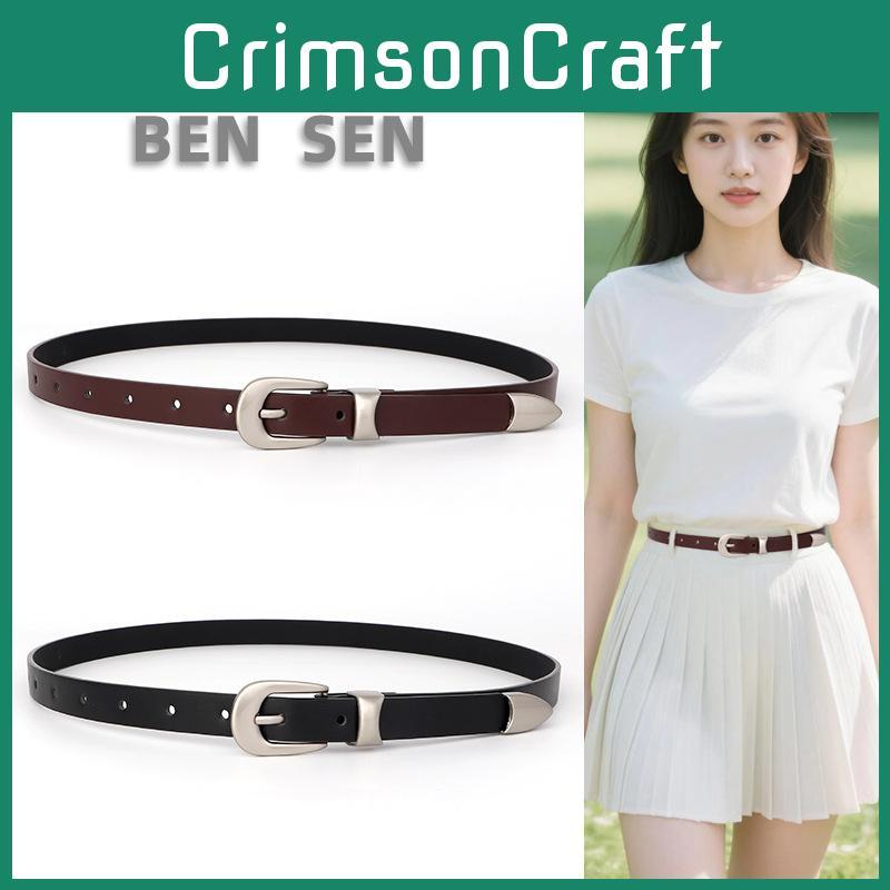 Trendy Pu Leather Waist Belt For Women With Alloy Buckle And Casual Jeans Pairing