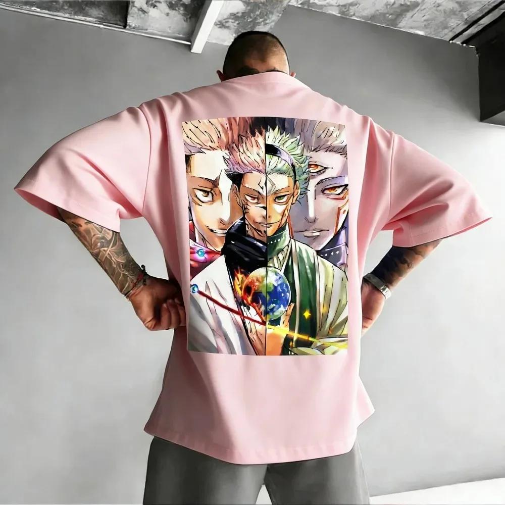Jujutsu Kaisen Itadori Yuji Cotton T-shirt Summer 2026 Anime Print Fit Short Sleeve Men's Clothing and Women's Clothing Top