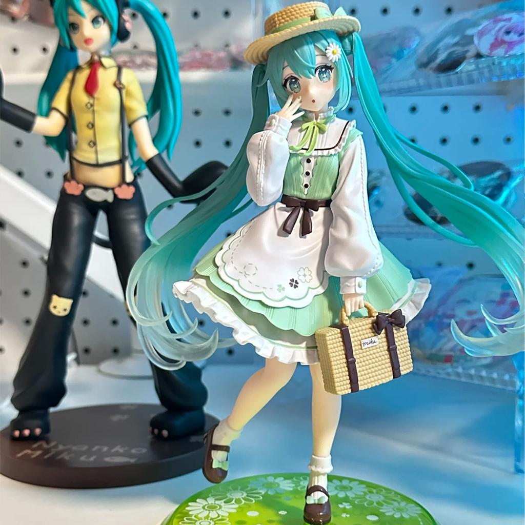 15-20cm Anime Figure Hatsune Miku  Lucky Grass Fairy Action Figure PVC Collection Model Ornament Toys brithday Gifts