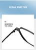 Titanium Anti-Blue Light Glasses, Fashionable Academic Style, Metal Frames, Flat Lenses, Myopia Compatible - Model 2402.