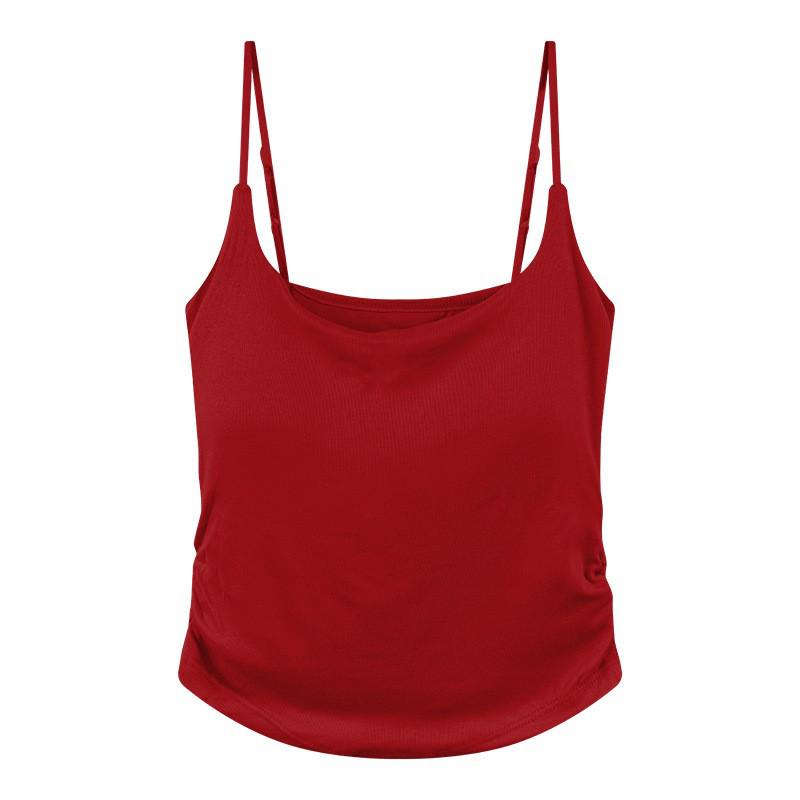 

2026 Summer Women s Sleeveless Camisole with Chest Pads and Stylish Back One Size (Fits 40-60 kg)