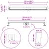2 in 1 Shower Drain Silver 100 cm Stainless Steel 304