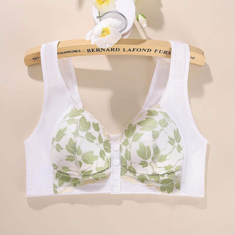 

Размер чашки A-G 36-52 Супер большой размер Бюстгальтер Европейский и американский размер Без косточек Тип жилета Кружево Пномпень Застежка спереди Нижнее белье 52/120G【6XL】