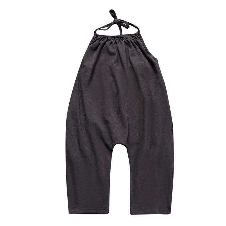 

European & American Style Sleeveless Black Romper for Kids 6