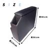 WELLVIE Toyota Sienta 170 Series Console Car Easy Center Console Drink Smart Dedicated Armrest Storage Travel Car Interior Dedicated Parts Box,